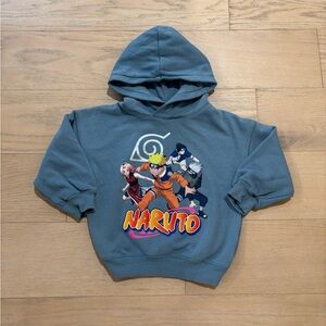 H&M toddler naruto blue hoodie, size 3/4T